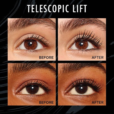 L'Oreal Paris Telescopic Lift Volumizing Mascara 36HR Wear Black 991 0.33 fl oz - New