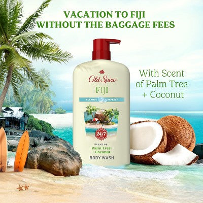 Old Spice Men's Body Wash Fresh/Tropical Scent 30 fl oz - Imperfect Container