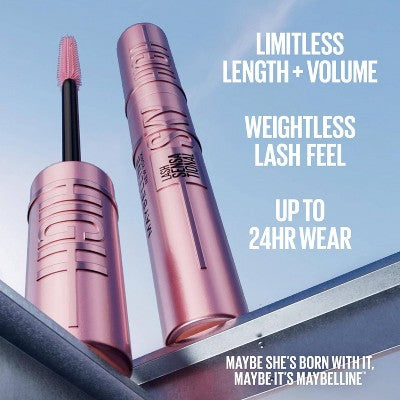 Maybelline Lash Sensational Sky High Lengthening Mascara 789 Washable Green Altitude 0.24 fl oz - Imperfect Box