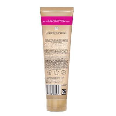 Jergens Natural Glow Skin Firming Daily Moisturizer + Self Tanner Tanning Lotion Fair to Medium 10 fl oz - Imperfect Container