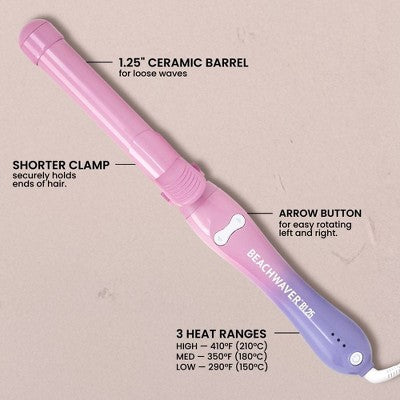 BEACHWAVER Co. Curling Wand  Pink Sunset 1.25" - Imperfect Box