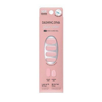 Dashing Diva Glaze Color Semi-Cured Gel Nail Polish Strips Aristocrat 32ct - Imperfect Box