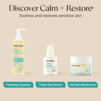 Aveeno Calm + Restore Facial Moisturizer for Sensitive Skin 1.7 oz - Imperfect Box