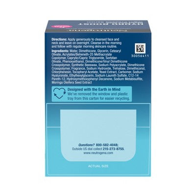 Neutrogena Hydro Boost Hyaluronic Acid Night Pressed Face Serum 1.7oz - Imperfect Box