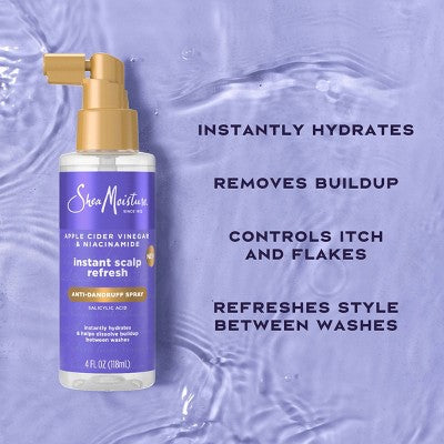 SheaMoisture Anti-Dandruff Spray Apple Cider Vinegar & Niacinamide 4 fl oz - Imperfect Container