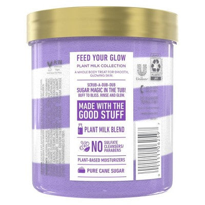 Dove Beauty Body Sugar Scrub Rice Milk & Velvet Acai 15oz - Imperfect Container