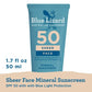 Blue Lizard Sheer Face Mineral Lotion SPF 50 1.7 fl oz - Imperfect Box