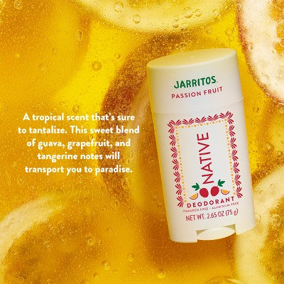 Native Deodorant for Women & Men - Limited Edition Jarritos Passion Fruit 2.65oz - New
