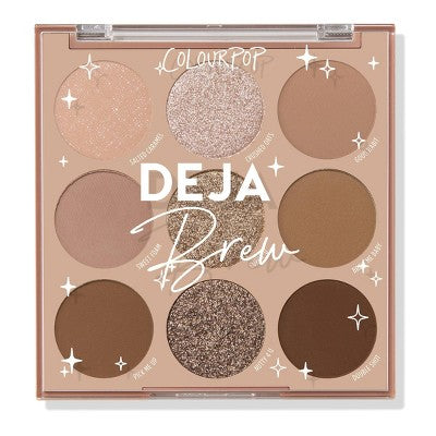 ColourPop 9-Pan Eyeshadow Makeup Palette Deja Brew 0.3oz - Imperfect Box