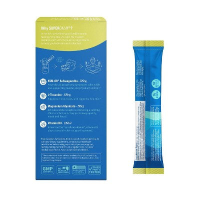 Nello Supercalm Calming Drink Mix Supplement Powder Lemon Lime 10ct - New