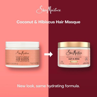 SheaMoisture Coconut & Hibiscus Curl & Shine Hair Mask 11.5oz - Imperfect Container