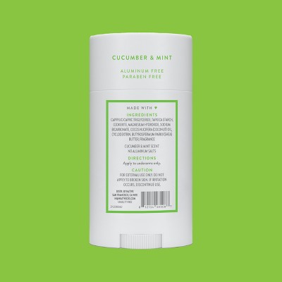 Native Solid Deodorant for Women & Men Cucumber & Mint  2.65oz - New