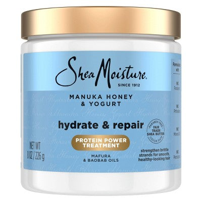SheaMoisture Manuka Honey & Yogurt Hydrate + Repair Hair Mask 8oz - New