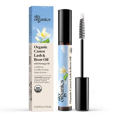 Sky Organics Organic Castor Lash & Brow Oil 0.4 fl oz - Missing Box
