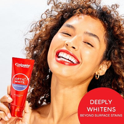 Colgate Optic White Adv Whitening Toothpaste Icy Fresh  3.2oz/3pk - Imperfect Box