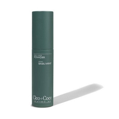 cleo+coco. Body and Hair Antiperspirants and Deodorant Powder Basil Mint 0.88oz - New