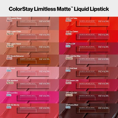 Revlon No-Budge Matte ColorStay Limitless Liquid Lipstick 005 Strut 0.17 fl oz - New