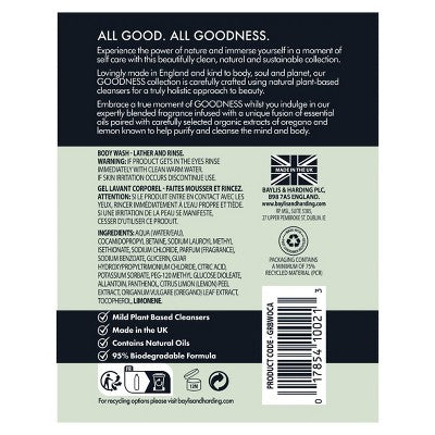 Baylis &#38; Harding Goodness Oud Cedar &#38; Amber Body Wash - 16.9 fl oz