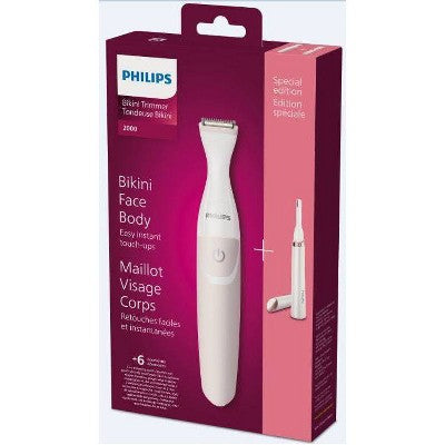 Philips Women's Rechargeable Electric Trimmer Bundle Kit BRT387/90 - New