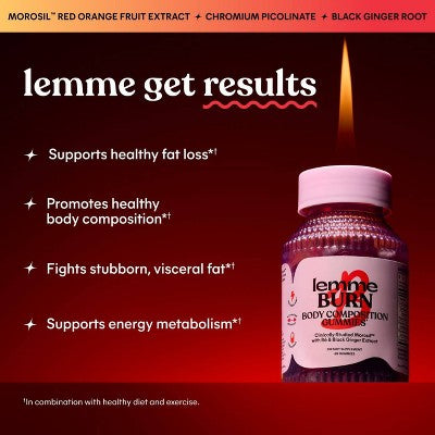 Lemme Burn Gummies  60ct - Imperfect Container