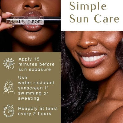 Black Girl Sunscreen Make It Pop Sun Gloss SPF 50 0.13 fl oz - Imperfect  Box