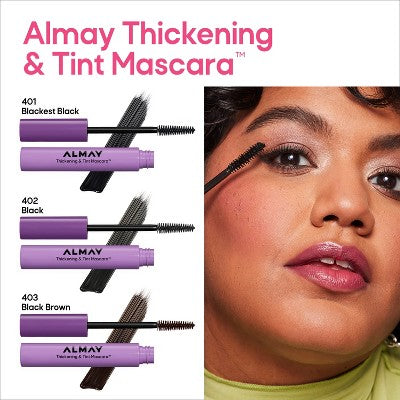 Almay Thickening & Tint Mascara 402 Black 2 Count - Imperfect Box