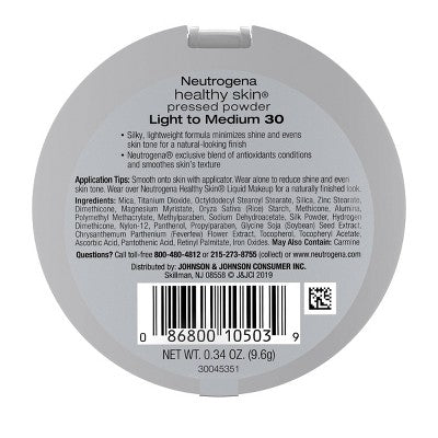 Neutrogena Healthy Skin Pressed Makeup Powder Compact 30 Light to Medium 0.34oz - Imperfect Container