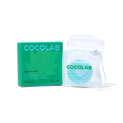 Cocolab Cocofloss Refillable Woven Expanding Dental Floss - Delightful Mint - 33yd
