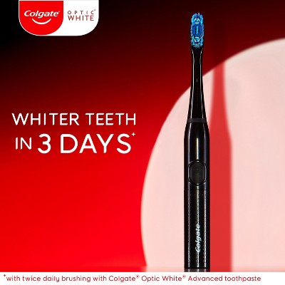 Colgate Optic White Pro Series Sonic Battery Powered Toothbrush Black - Imperfect Box