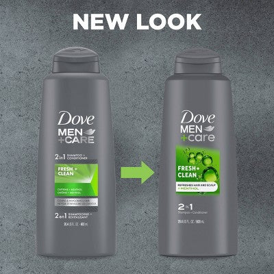 Dove Men+Care Fortifying 2-in-1 Shampoo and Conditioner for Normal to Oily Hair 20.4 fl oz - New