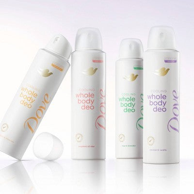 Dove Beauty Whole Body Deodorant Spray Coconut & Vanilla 4oz - Imperfect Container