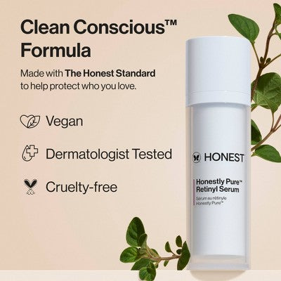 Honest Beauty Honestly Pure Retinyl Serum with Retinyl Linoleate 1.0 fl oz - Imperfect Box