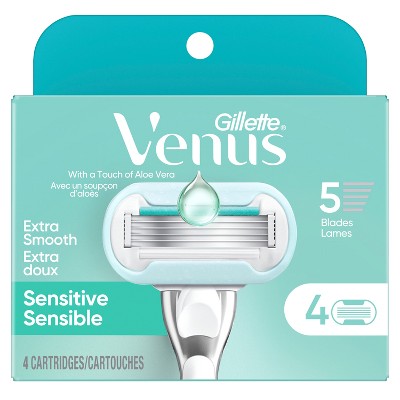 Venus Deluxe Smooth Sensitive Women & Razor Blade Refills 4ct - Imperfect Box