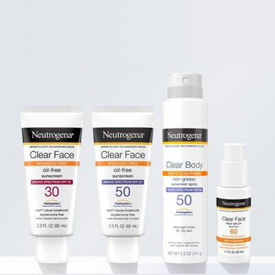 Neutrogena Clear Face Lotion SPF 50 3 fl oz - Imperfect Container