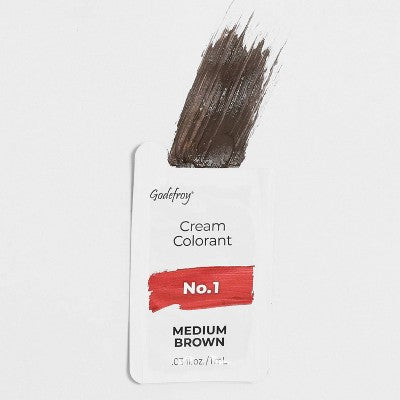 Godefroy Instant Eyebrow Tint Application Kit Medium Brown 3ct - New
