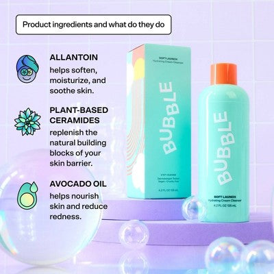 Bubble Skincare Shower Caddy Skincare Sets for Dry Skin 3ct - New