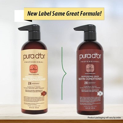 Pura d'or Professional Grade Biotin Conditioner 16 fl oz - Imperfect Container
