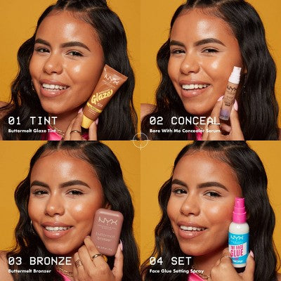 NYX Professional Makeup Buttermelt Glaze Skin Tint SPF 30 Almond Butta 1.01 fl oz - Imperfect Container