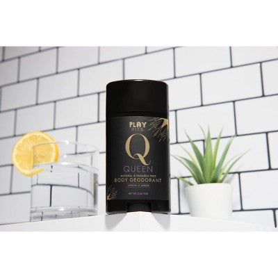 Play Pits Queen Natural Solid Deodorant 2.65oz - Imperfect Container