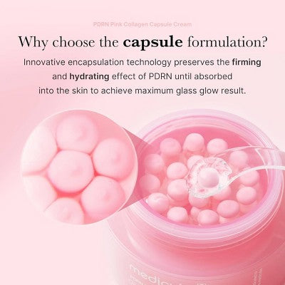 medicube PDRN Pink Collagen Capsule Cream Korean Skincare 1.94oz - Imperfect Box