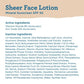 Blue Lizard Sheer Face Mineral Lotion SPF 50 1.7 fl oz - Imperfect Box
