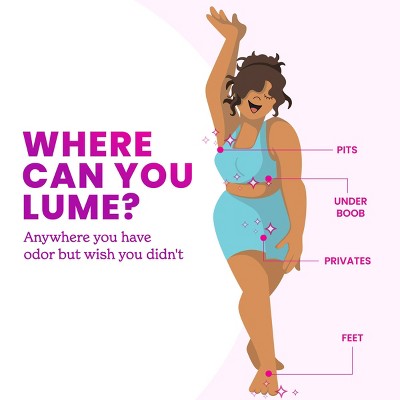 Lume Whole Body Women's Deodorant Invisible Cream Stick Soft Powder Scent 2.2oz - Imperfect Container