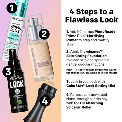 Revlon Illuminance Skin-Caring Foundation Amber 1 fl oz - Imperfect Container