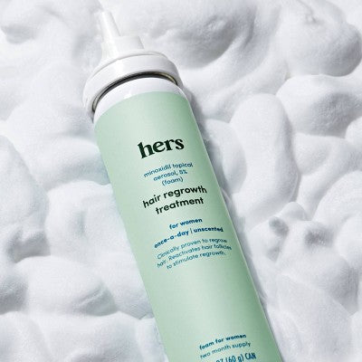 hers Hair Regrowth Foam Treatment 5% Minoxidil 2.11oz - Imperfect Box