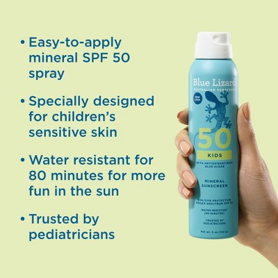 Blue Lizard Kids Mineral Sunscreen Spray SPF 50+ 5 oz - New
