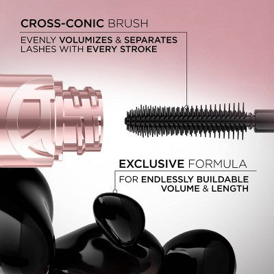 L'Oreal Paris Paradise Big Deal Volumizing and Lengthening Mascara Washable Black 0.33 fl oz - Imperfect Box