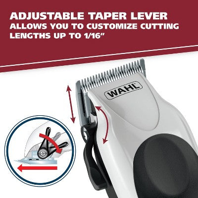 Wahl Color Pro Plus Corded Electric Hair Clipper Set with Color Coded Attachment Guards - Missing Box