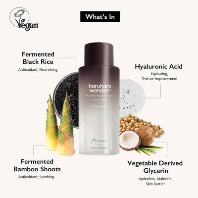 haruharu wonder Black Rice Hyaluronic Toner 5.07 fl oz - New