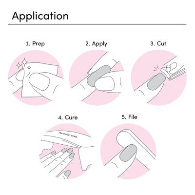 Dashing Diva Limited Edition Glaze Semi-Cured Gel Nail Polish Strips Central Park Picnic 32ct - New