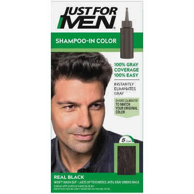 Just For Men Shampoo In Real Black H-56 - New